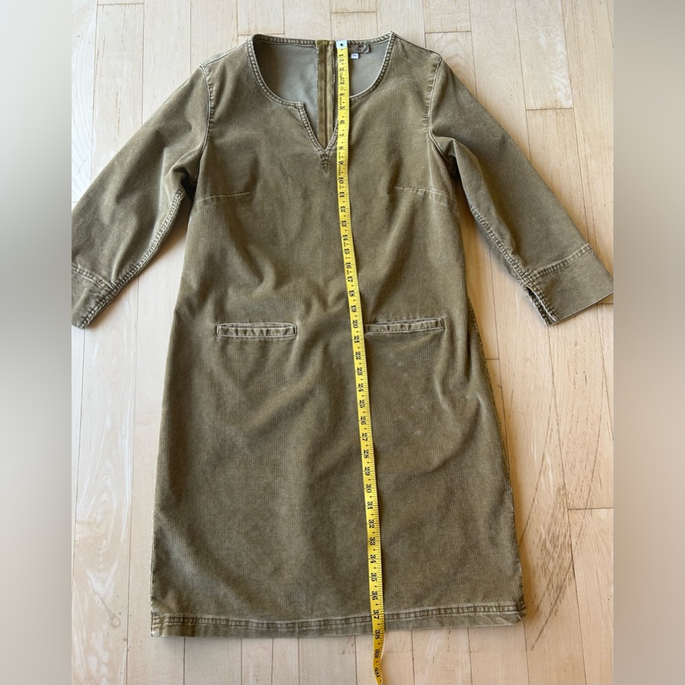 The Territory Ahead Women’s Corduroy Khaki Beige Dress with Pockets Size 10 - Picture 6 of 13